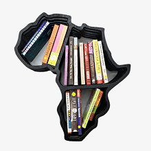 African shaped bookshelf